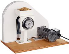Country Living Grain Mill with optional motor drive. Country Living Mill, steel, stone burr hand crank or electric