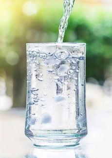 Clean glass of water